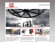 Tablet Screenshot of langleysteelworks.com